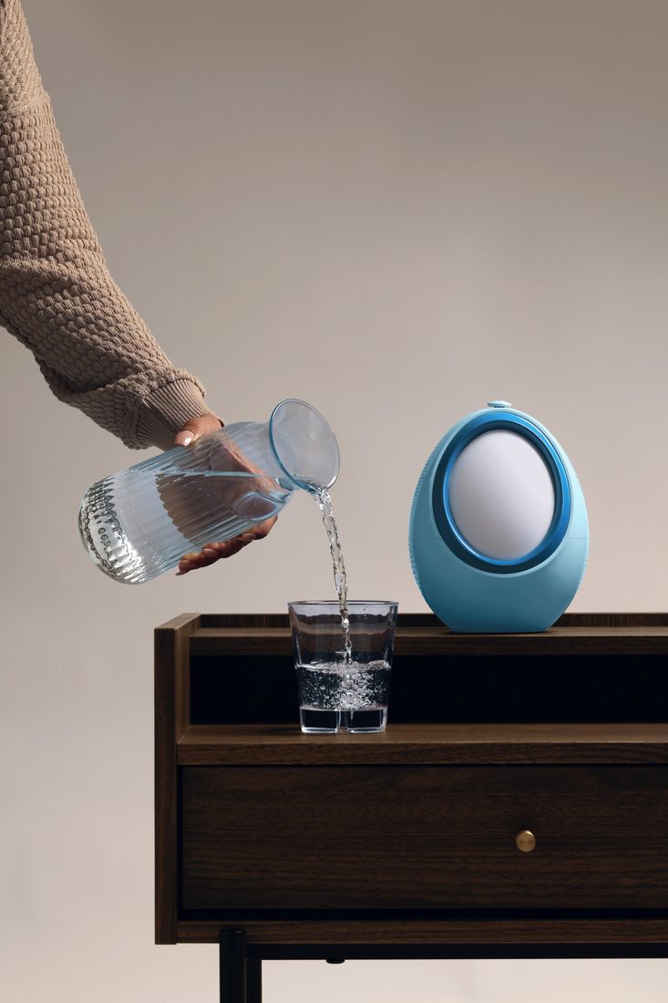 Naptick on a bedside table